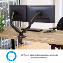 Fellowes Eppa Bras porte-écrans double - Noir - Vue supplémentaire 4