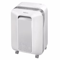 Fellowes Destructeur Powershred LX201 microparticules blanc, Découpage par micro-broyage, 23 cm, 2 x 12 mm, 22 L, Tactile, 4  ...