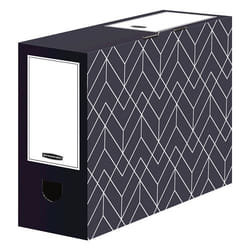 Fellowes 4482901 Boîte à archives Carton Noir, Blanc