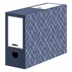 Fellowes 4483801, Carton, Bleu, Blanc, A4, A4+, FSC, 100 mm, 253 mm