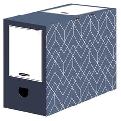 Fellowes 4483901 Boîte à archives Carton Noir, Blanc