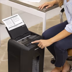 Fellowes AutoMax 90M destructeur de papier Découpage par micro-broyage Noir - Vue supplémentaire 8
