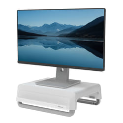Fellowes Breyta Monitor Ständer tragbar mit Handgriff weiß Gris, Blanc Bureau