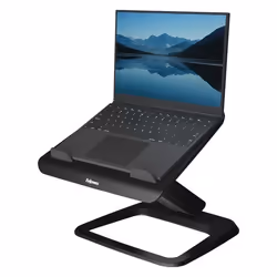 Support pour ordinateur portable - Fellowes - Hana Lite - Noir - Réglable - Inclinable - Orientable