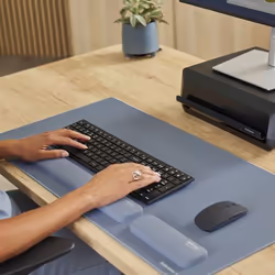 Fellowes Breyta repose-poignet Silicone Bleu clair - Vue supplémentaire 3