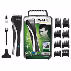 Wahl 9698-1016, Noir, Argent, Rectangle, 0,9 mm, 2,5 cm, 4 cm, Acier inoxydable