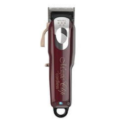 Tondeuse à cheveux - Wahl - Magic Clip - Sans fil - Rouge - 8 peignes inclus