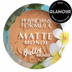 Physicians Formula Matte Monoi Butter Bronzer, Matte Bronzer, Marron, Poudre, Visage, Palette, Tous types de peau