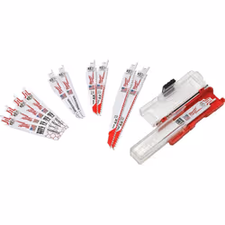 Découvrez notre coffret SAWZALL de 12 lames universelles de Milwaukee, idéal pour bois, métal et multi-matériaux Marque : Mil ...