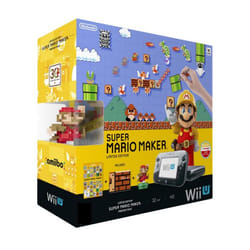 Nintendo Wii U + Super Mario Maker + amiibo Wifi Noir