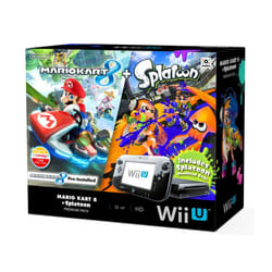 Nintendo Mario Kart 8 + Splatoon Wii U Premium Pack 32 Go Wifi Noir