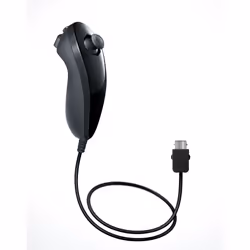 Nintendo Nunchuk, Spéciale, Nintendo Wii U, Wii, Avec fil, Noir, Boîte