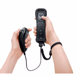 Nintendo Nunchuk Noir Spéciale Nintendo Wii U, Wii