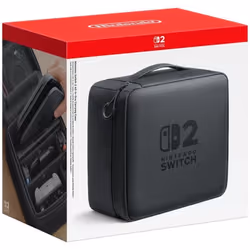 Nintendo Pochette de transport All-In-One Switch 2, Étui de transport, Nintendo, Noir, Nintendo Switch 2, Fermeture éclair