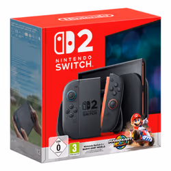Nintendo Switch 2 + Mario Kart World, Nintendo Switch, Noir, Analogique/Numérique, Croix directionnelle, Bouton d'accueil, To ...