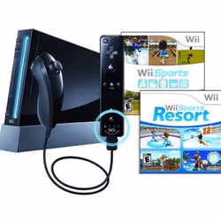 Nintendo Wii Sports Resort Pack, Wii, Noir, 512 Mo, SD, 157 mm, 215,4 mm