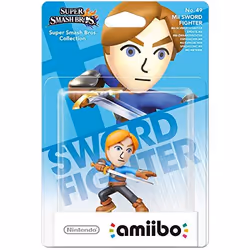 Nintendo Amiibo Smash Mii Sword Fighter, Multicolore, 42 g, 129 mm, 92 mm, 190 mm, 42 g