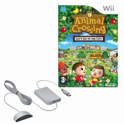 Nintendo Animal Crossing: Let's Go To The City + Wii Speak Microfoon, Wii
