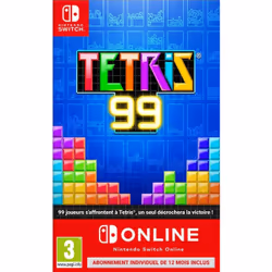 Nintendo Tetris 99 - 12 mois Switch Online, Nintendo Switch, Mode Multiplayer, Tout le monde, Support physique