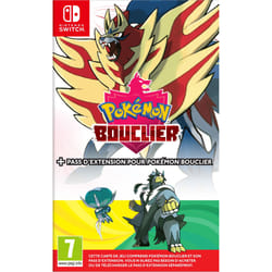 Nintendo Pokémon Bouclier + Pass d’Extension pour Pokémon Bouclier Bundle Allemand, Anglais, Coréen, Espagnol, Français, Italien, Japonais Nintendo Switch
