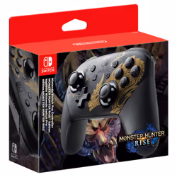 Nintendo Pro Controller Monster Hunter Rise Edition Noir, Or Bluetooth Manette de jeu Analogique/Numérique Nintendo Switch - Vue supplémentaire 4