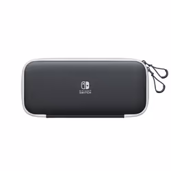 Nintendo Pochette de transport et protection d'écran Switch OLED, Folio, Nintendo, Noir, Blanc, Polyester, Nintendo Switch OL ...