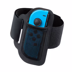Nintendo Leg Strap, Leg strap, Nintendo, Noir, Fibre de coton, Elastane, Nylon, Polyester, Nintendo Switch, Nintendo Switch L ...
