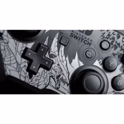 Nintendo Switch Pro Controller Monster Hunter Rise: Sunbreak Edition Noir, Gris, Argent Bluetooth Manette de jeu Analogique/Numérique Nintendo Switch