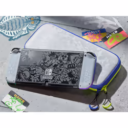 Nintendo Pochette de transport et protection d'écran Switch OLED Splatoon 3 - Vue supplémentaire 4