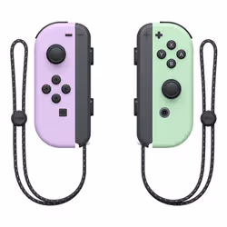 Nintendo Paire de manettes Joy-Con Violet pastel (G) et Joy-Con Vert pastel (D) - Vue supplémentaire 2