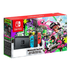 Nintendo Switch neon + Splatoon 2 console de jeux portables 6.2" 32Go Wifi Noir, Bleu, Rouge