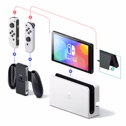 Nintendo Switch OLED Console Hybride Écran 7 Pouces 64 Go Blanc - Vue supplémentaire 15