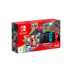 Nintendo Switch + Mario Kart 8 Deluxe + 3-Month Switch Online console de jeux portables 6.2" 32Go Écran tactile Wifi Noir, Bleu, Rouge