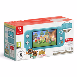 Nintendo NIN10014343, Nintendo Switch Lite, NVIDIA Custom Tegra, Turquoise, Analogique/Numérique, Capture button, Croix direc ...
