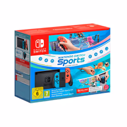 Nintendo Switch Sports Set, Nintendo Switch, NVIDIA Custom Tegra, 768 MHz, 4000 Mo, Bleu, Gris, Rouge, Analogique/Numérique