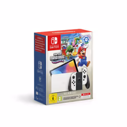Nintendo Switch OLED (White) + Super Mario Bros. Wonder + Online Individual 12-Month console de jeux portables 17,8 cm (7") 64Go Écran tactile Wifi Blanc