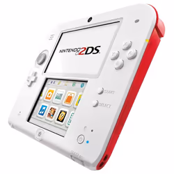 Nintendo 2DS, Nintendo 2DS, Rouge, Blanc, LCD, 7,67 cm (3.02"), 8,97 cm (3.53"), SD