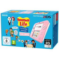 Nintendo 2DS + Tomodachi Life console de jeux portables 8,97 cm (3.53") Écran tactile Wifi Rose, Blanc