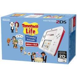 Nintendo 2DS + Tomodachi Life console de jeux portables 7,67 cm (3.02") Écran tactile Wifi Rouge, Blanc