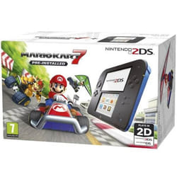 Nintendo 2DS + Mario Kart 7 console de jeux portables 8,97 cm (3.53") Écran tactile Noir, Bleu