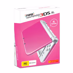 Nintendo New 3DS XL, New Nintendo 3DS XL, Rose, Blanc, Analogique/Numérique, Touche Retour, Croix directionnelle, Bouton d'ac ...