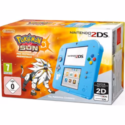 Nintendo 2DS + Pokémon Sun, Nintendo 2DS, Bleu, Croix directionnelle, LCD, 7,67 cm (3.02"), 8,97 cm (3.53")