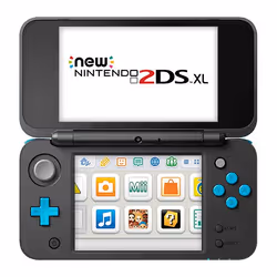 Nintendo New 2DS XL, New Nintendo 2DS XL, Noir, Turquoise, Croix directionnelle, LCD, 12,4 cm (4.88"), 400 x 240 pixels