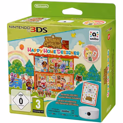Nintendo Animal Crossing: Happy Home Designer + NFC Reader/Writer + amiibo Cards Series 1 Pack, Nintendo 3DS, Support physiqu ...
