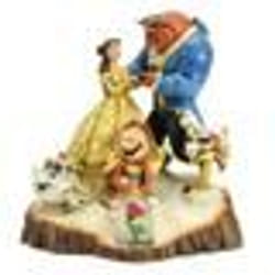 Figurine La Belle et La Bête - Collection Disney Tradition by Jim Shore - Effet bois peint - 20 cm