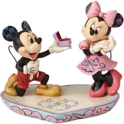 Figurine - Disney - Mickey et Minnie Mouse A Magical Moment - Blanc - Traditions de Disney
