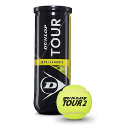 Tube de 3 balles de tennis Dunlop Tour Brilliance - TU