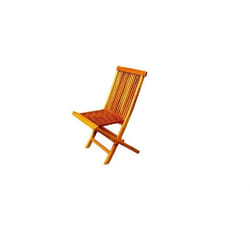 Lot de 4 chaises pliantes de jardin en teck massif huilé - CONCEPT USINE