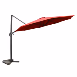 Parasol déporté et rotatif diamètre 3,5 m terracotta CASTILLO, Concept Usine