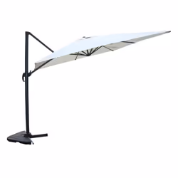 Parasol déporté et rotatif 3 x 4 m écru CESARE, Concept Usine